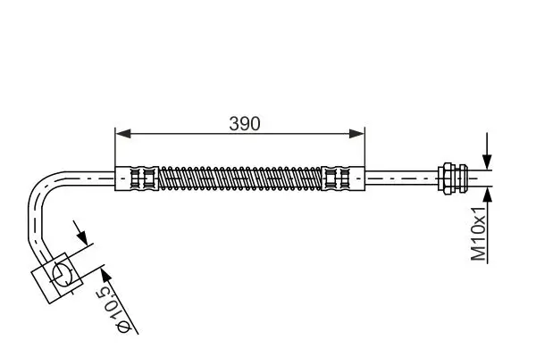 Bremsschlauch Vorderachse rechts BOSCH 1 987 476 984