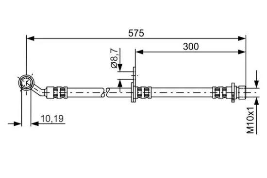 Bremsschlauch Vorderachse rechts BOSCH 1 987 476 987 Bild Bremsschlauch Vorderachse rechts BOSCH 1 987 476 987