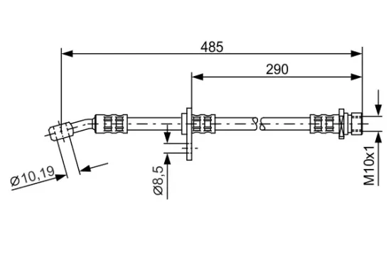 Bremsschlauch Hinterachse rechts BOSCH 1 987 476 988 Bild Bremsschlauch Hinterachse rechts BOSCH 1 987 476 988