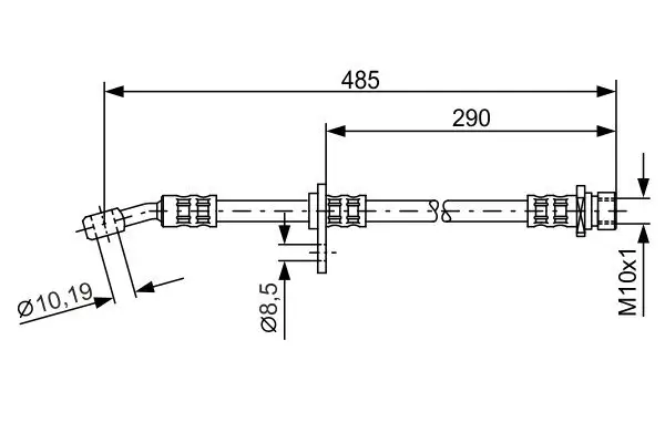 Bremsschlauch BOSCH 1 987 476 989