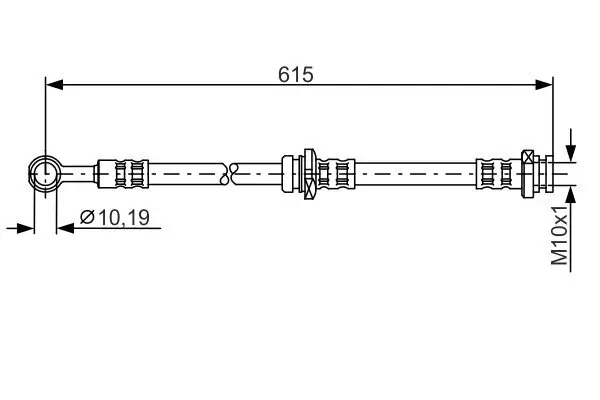 Bremsschlauch BOSCH 1 987 476 998