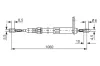 Seilzug, Feststellbremse BOSCH 1 987 477 047 Bild Seilzug, Feststellbremse BOSCH 1 987 477 047