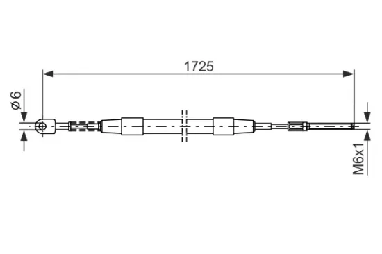Seilzug, Feststellbremse hinten links hinten rechts BOSCH 1 987 477 065 Bild Seilzug, Feststellbremse hinten links hinten rechts BOSCH 1 987 477 065