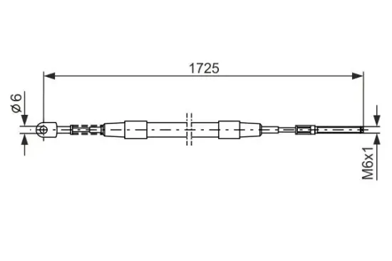 Seilzug, Feststellbremse BOSCH 1 987 477 065 Bild Seilzug, Feststellbremse BOSCH 1 987 477 065