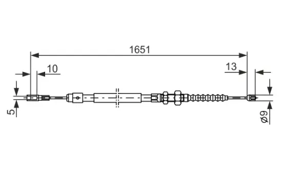 Seilzug, Feststellbremse BOSCH 1 987 477 077 Bild Seilzug, Feststellbremse BOSCH 1 987 477 077
