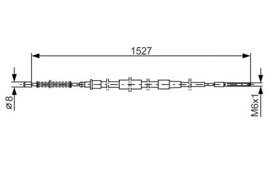Seilzug, Feststellbremse BOSCH 1 987 477 164 Bild Seilzug, Feststellbremse BOSCH 1 987 477 164