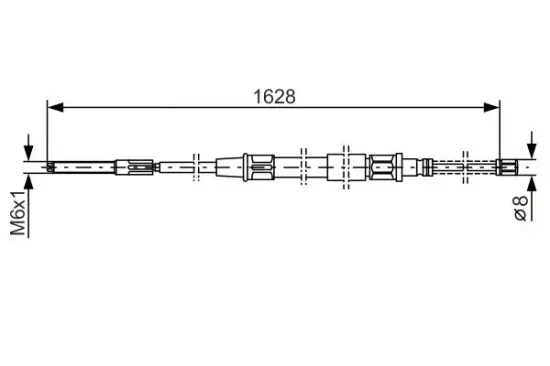 Seilzug, Feststellbremse BOSCH 1 987 477 169 Bild Seilzug, Feststellbremse BOSCH 1 987 477 169