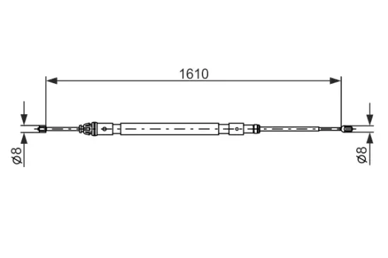 Seilzug, Feststellbremse hinten links hinten rechts BOSCH 1 987 477 238 Bild Seilzug, Feststellbremse hinten links hinten rechts BOSCH 1 987 477 238