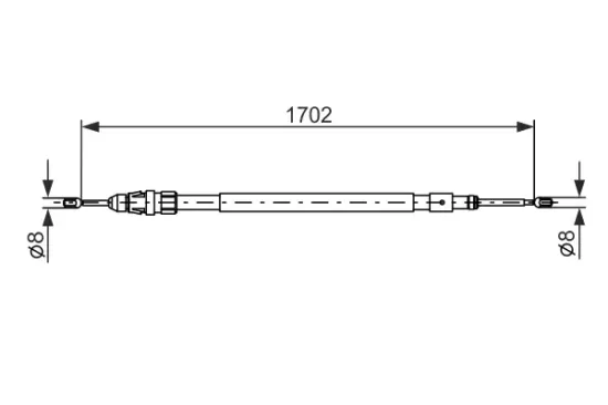 Seilzug, Feststellbremse hinten links hinten rechts BOSCH 1 987 477 239 Bild Seilzug, Feststellbremse hinten links hinten rechts BOSCH 1 987 477 239