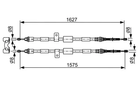 Seilzug, Feststellbremse BOSCH 1 987 477 301 Bild Seilzug, Feststellbremse BOSCH 1 987 477 301