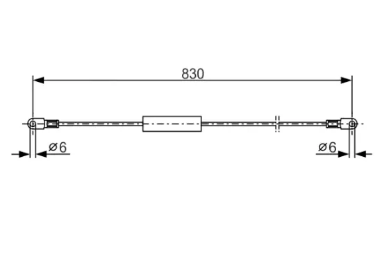 Seilzug, Feststellbremse BOSCH 1 987 477 347 Bild Seilzug, Feststellbremse BOSCH 1 987 477 347