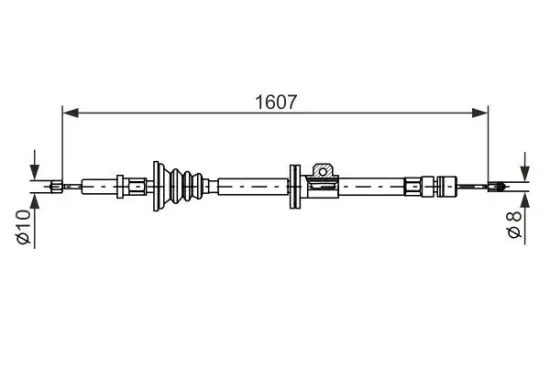Seilzug, Feststellbremse hinten links hinten rechts BOSCH 1 987 477 358 Bild Seilzug, Feststellbremse hinten links hinten rechts BOSCH 1 987 477 358