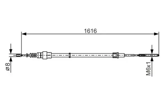 Seilzug, Feststellbremse BOSCH 1 987 477 393 Bild Seilzug, Feststellbremse BOSCH 1 987 477 393