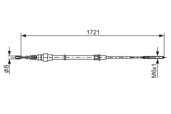 Seilzug, Feststellbremse BOSCH 1 987 477 406 Bild Seilzug, Feststellbremse BOSCH 1 987 477 406