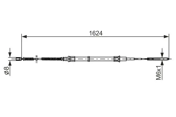 Seilzug, Feststellbremse BOSCH 1 987 477 407