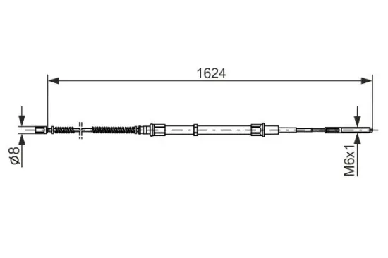 Seilzug, Feststellbremse BOSCH 1 987 477 407 Bild Seilzug, Feststellbremse BOSCH 1 987 477 407