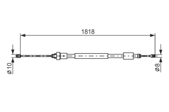 Seilzug, Feststellbremse BOSCH 1 987 477 577 Bild Seilzug, Feststellbremse BOSCH 1 987 477 577