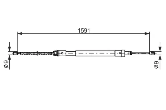 Seilzug, Feststellbremse BOSCH 1 987 477 580 Bild Seilzug, Feststellbremse BOSCH 1 987 477 580