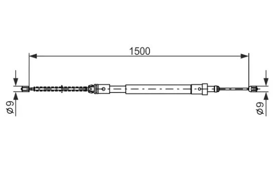Seilzug, Feststellbremse BOSCH 1 987 477 581 Bild Seilzug, Feststellbremse BOSCH 1 987 477 581