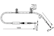 Seilzug, Feststellbremse BOSCH 1 987 477 604