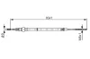 Seilzug, Feststellbremse BOSCH 1 987 477 627 Bild Seilzug, Feststellbremse BOSCH 1 987 477 627