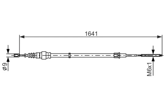 Seilzug, Feststellbremse BOSCH 1 987 477 627 Bild Seilzug, Feststellbremse BOSCH 1 987 477 627