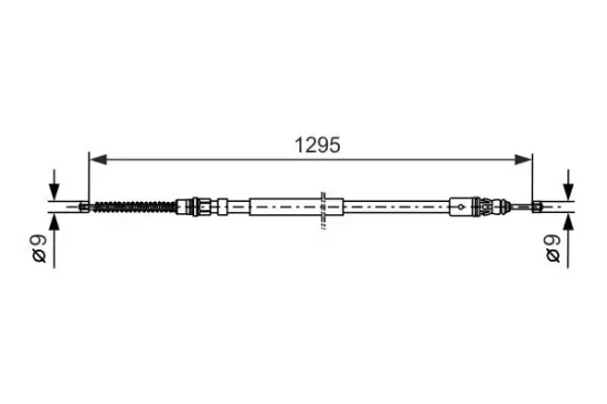 Seilzug, Feststellbremse BOSCH 1 987 477 664 Bild Seilzug, Feststellbremse BOSCH 1 987 477 664