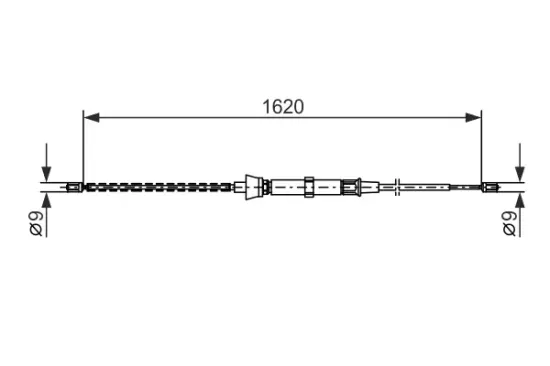 Seilzug, Feststellbremse BOSCH 1 987 477 684 Bild Seilzug, Feststellbremse BOSCH 1 987 477 684