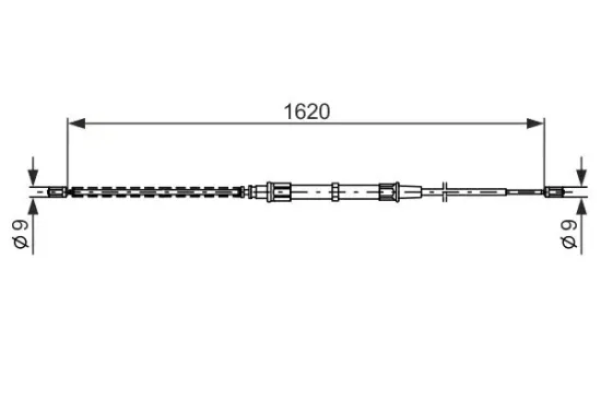 Seilzug, Feststellbremse hinten links hinten rechts BOSCH 1 987 477 704 Bild Seilzug, Feststellbremse hinten links hinten rechts BOSCH 1 987 477 704
