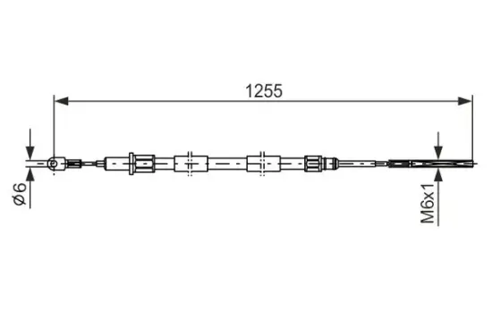 Seilzug, Feststellbremse BOSCH 1 987 477 709 Bild Seilzug, Feststellbremse BOSCH 1 987 477 709