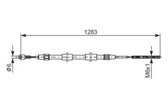 Seilzug, Feststellbremse BOSCH 1 987 477 710 Bild Seilzug, Feststellbremse BOSCH 1 987 477 710