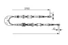 Seilzug, Feststellbremse BOSCH 1 987 477 735 Bild Seilzug, Feststellbremse BOSCH 1 987 477 735