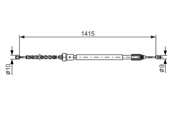 Seilzug, Feststellbremse BOSCH 1 987 477 782 Bild Seilzug, Feststellbremse BOSCH 1 987 477 782
