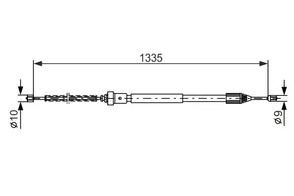 Seilzug, Feststellbremse BOSCH 1 987 477 783