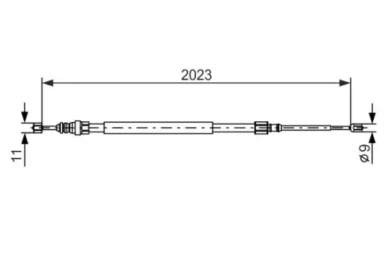 Seilzug, Feststellbremse hinten links hinten rechts BOSCH 1 987 477 786 Bild Seilzug, Feststellbremse hinten links hinten rechts BOSCH 1 987 477 786