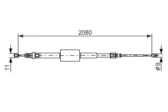 Seilzug, Feststellbremse hinten links hinten rechts BOSCH 1 987 477 787 Bild Seilzug, Feststellbremse hinten links hinten rechts BOSCH 1 987 477 787