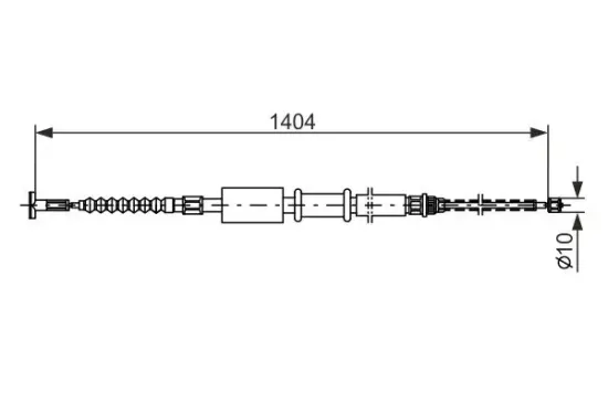 Seilzug, Feststellbremse BOSCH 1 987 477 825 Bild Seilzug, Feststellbremse BOSCH 1 987 477 825