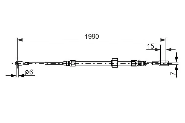 Seilzug, Feststellbremse BOSCH 1 987 477 854