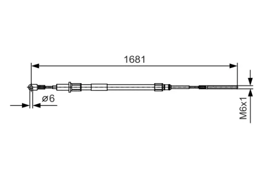 Seilzug, Feststellbremse hinten links hinten rechts BOSCH 1 987 477 924 Bild Seilzug, Feststellbremse hinten links hinten rechts BOSCH 1 987 477 924