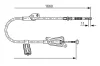 Seilzug, Feststellbremse hinten links BOSCH 1 987 477 944 Bild Seilzug, Feststellbremse hinten links BOSCH 1 987 477 944