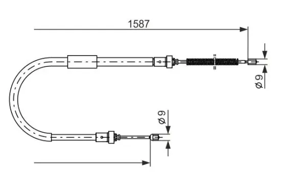 Seilzug, Feststellbremse BOSCH 1 987 477 965 Bild Seilzug, Feststellbremse BOSCH 1 987 477 965