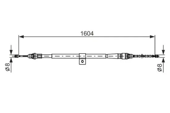 Seilzug, Feststellbremse BOSCH 1 987 477 980 Bild Seilzug, Feststellbremse BOSCH 1 987 477 980