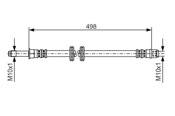 Bremsschlauch BOSCH 1 987 481 006