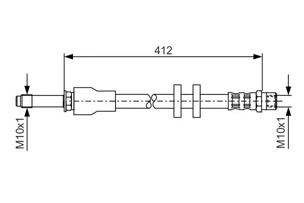 Bremsschlauch BOSCH 1 987 481 021