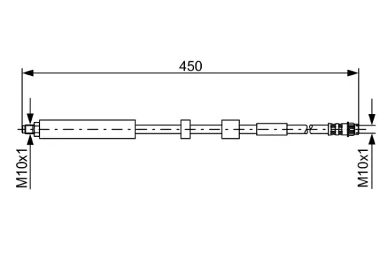 Bremsschlauch Vorderachse BOSCH 1 987 481 051 Bild Bremsschlauch Vorderachse BOSCH 1 987 481 051