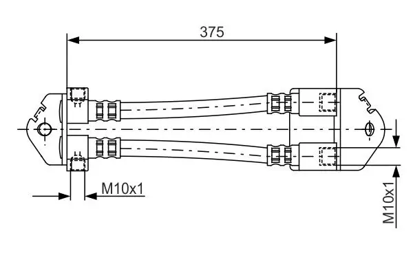 Bremsschlauch BOSCH 1 987 481 072