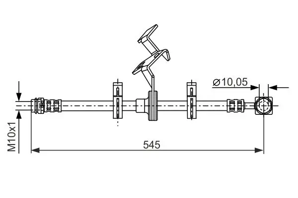 Bremsschlauch BOSCH 1 987 481 077