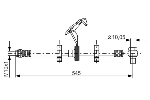 Bremsschlauch BOSCH 1 987 481 078