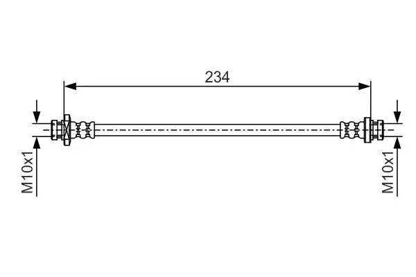Bremsschlauch Hinterachse BOSCH 1 987 481 079
