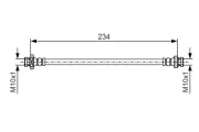 Bremsschlauch Hinterachse BOSCH 1 987 481 079
